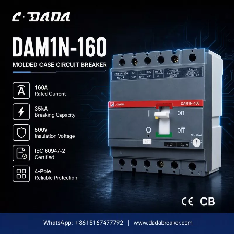 Presisiebeskerming vir industriële netwerke: Die C·DADA DAM1N-160 MCCB